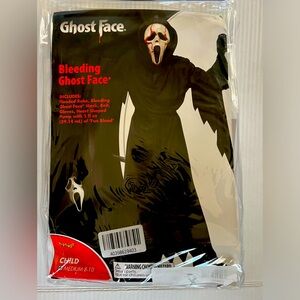 Kids Bleeding Ghost Face Halloween Costume